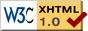 my XHTML 1.0 is valid!